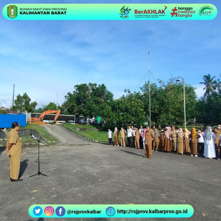 Membangun Semangat dan Sinergi: Apel Pagi Rutin di RSJ Provinsi Kalbar