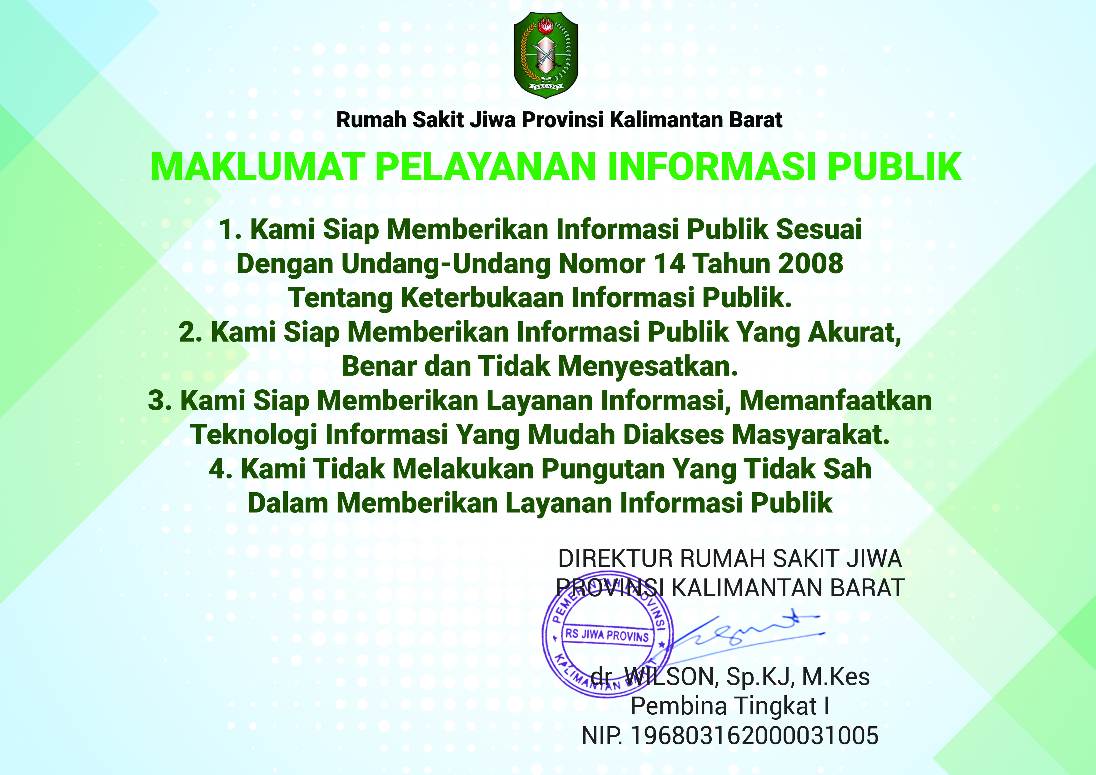 Maklumat Pelayanan Informasi Publik